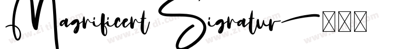 Magnificent Signatur字体转换